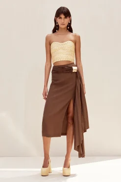 Sale JACIRA TOP - RAFFIA Tops