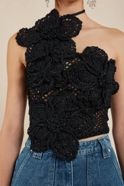 New NAZANIN CROCHET TOP - Tops